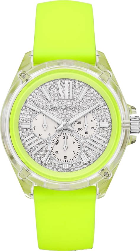 setting michael kors wren pavé neon watch|michael kors watch model identification.